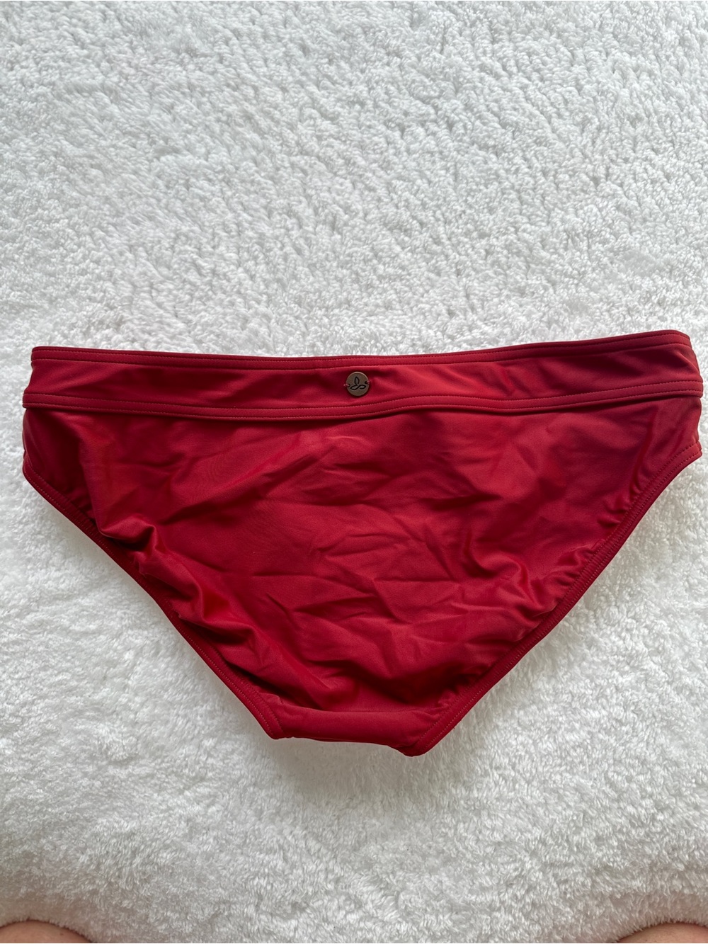 Prana Two-Tone Red-Orange Bikini Bottom